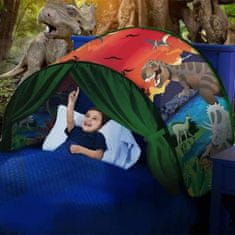 Northix Gyerek sátor ágyhoz - dinoszauruszok - 220 x 80 cm 