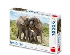 DINO Puzzle Elefánt család 1000 db