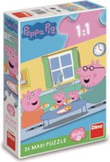 DINO Puzzle Peppa Pig: Ebéd MAXI 24 db