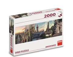 DINO Panoráma puzzle Párizs kollázs 2000 darab