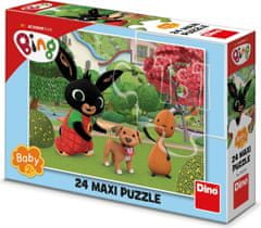 DINO Puzzle Bing kutyával MAXI 24 db