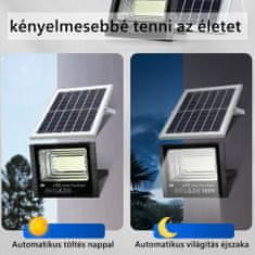 Dollcini napelemes fali lámpa, LED-es nagy fényerejű, vízálló, kültéri napelemes lámpa, kertben, udvari utcában, fekete/matt