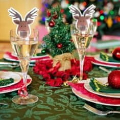 HOME & MARKER® Karácsonyi cimkék pohárra (10db) | CUPCARDS