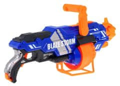 RAMIZ Blaze Storm nagy géppuska kék-narancs színben puha töltényekkel (58 cm x 24 cm x 12 cm)