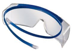 Uvex Super OTG korrekciós szemüveg, PC clear/UV 2-1,2; SV. kiválóság/integr. oldalsó védelem/ hi-res, keret/kék