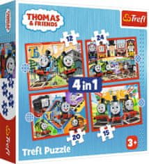 Trefl Mashinka Tomáš puzzle 4 az 1-ben (12,15,20,24 darab)
