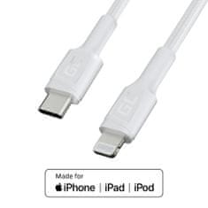 Green Cell KABGC07W zöld cellás fehér USB-C - Lightning MFi 1 m-es kábel Apple iPhone PowerStreamhez, Power De-