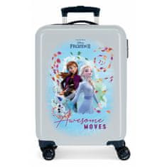Jada Toys Luxus gyermek ABS utazóbőrönd DISNEY FROZEN Awesome, 55x38x20cm, 34L, 4051721