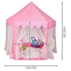 MG Children Tent gyermek sátor 135 x 140 cm, rózsaszín