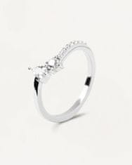 PDPAOLA Gyönyörű ezüst gyűrű cirkónium kövekkel Ava Essentials AN02-863 (Kerület 52 mm)