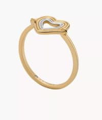Skagen Gyengéd aranyozott gyűrű szívvel Kariana SKJ1680998 (Kerület 59 mm)