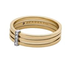 Skagen Elegáns, aranyozott gyűrű Kariana SKJ1672998 (Kerület 50 mm)