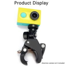 Techsuit Kormányra erősíthető tartó GoPro kamerához 1/4 colos csavarral - Fekete