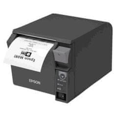 Epson TM-T70II (025A0): Soros + beépített USB, PS, fekete, EU