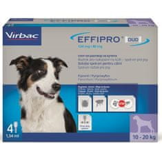 Virbac Effipro DUO Dog M (10-20kg) 134/40 mg, 4x1,34ml