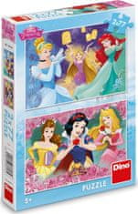 DINO Puzzle Princesses 2x77 darab