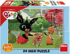 Bing DINO Puzzle kutyával MAXI 24 db