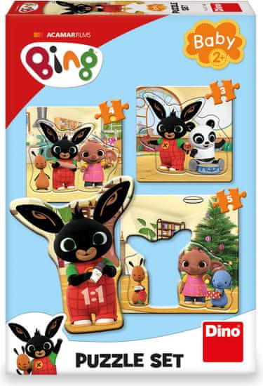DINO Baby puzzle Bing és barátai 3in1 (3,4,5 darab)
