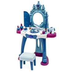 Baby Mix Gyermek öltözőasztal jégvilág fénnyel, zenével és székkel