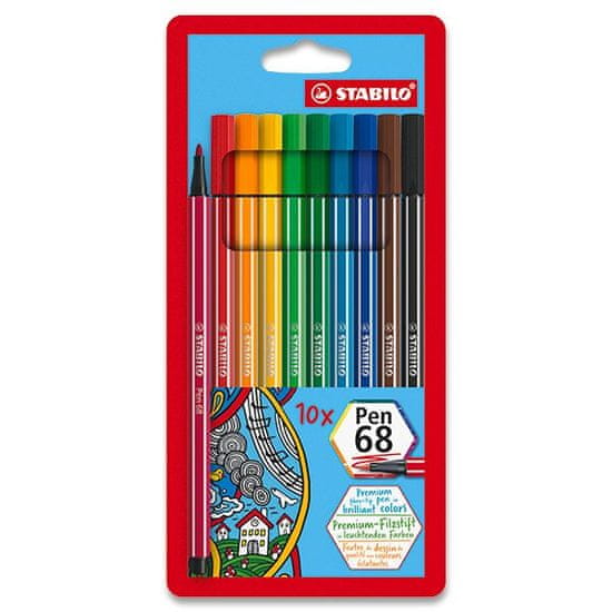 Stabilo Pen 68 10 szín