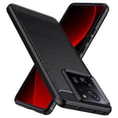 Techsuit Carbon Bush TPU tok Xiaomi 13T/13 Pro telefonhoz KP29975 fekete