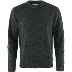 Fjällräven Övik Round-neck Sweater M, sötét szürke, m