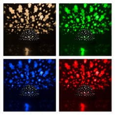 Kruzzel USB LED RGB projektor éjszakai fény - változó vetítések