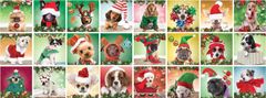 EuroGraphics Puzzle adventi naptár: karácsonyi kutyák 24x50 darab