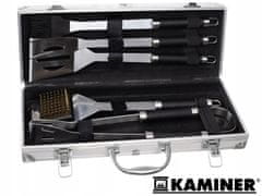 Kaminer Rozsdamentes acél spatula készlet grillezéshez + tok