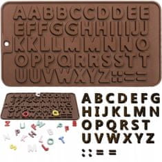 Ruhhy Szilikon forma csokoládé betűkhöz