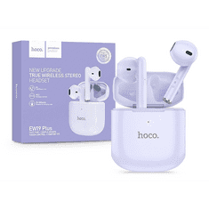 Hoco TWS Bluetooth sztereó headset v5.3 + töltőtok - EW19 Plus True Wireless Earphones with Charging Case - lila (HC791016)