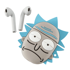 Lazerbuilt Rick and Morty TWS Bluetooth sztereó headset v5.1 + töltőtok - Rick True Wireless Earphones with Charging Case - fehér (HF100001)