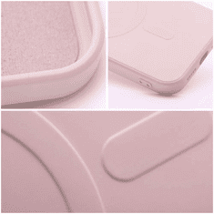 Haffner Apple iPhone 15 Plus szilikon hátlap - Silicone Mag Cover - rózsaszín (HF229107)