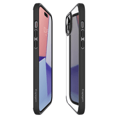 Spigen Apple iPhone 15 ütésálló hátlap - Ultra Hybrid - fekete/átlátszó (SP751209)