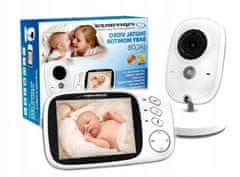 Esperanza Babafigyelő bébiszitter éjszakai videokamerával és 3,2"-es LCD képernyővel akár 260 méterig