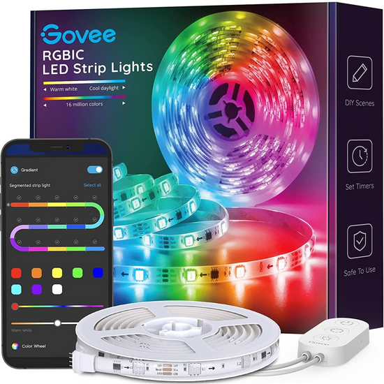 Govee D Wi-Fi RGBIC LED szalag 4m (H619ZCD1-OF-DE) (H619ZCD1-OF-DE)
