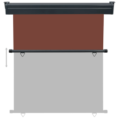 Vidaxl barna oldalsó terasznapellenző 160 x 250 cm (48435)