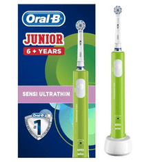 BRAUN Oral-B Junior 6+ Gyerek Forgó-oszcilláló fogkefe Zöld (PRO 400 Junior Sensi)