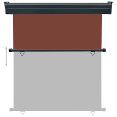 Vidaxl barna oldalsó terasznapellenző 170 x 250 cm (48441)