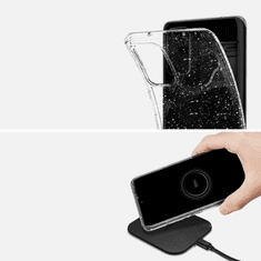 Spigen Apple iPhone 15 Pro Max, Szilikon tok, Liquid Crystal Glitter, átlátszó (RS148317)
