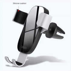 XO univerzális szellőzőrácsba illeszthető autós tartó - XO C37 Car Gravity Phone Stand - fekete/ezüst