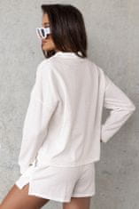 OMG! Női cipzáras pulóver Kahelat fehér M