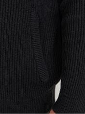 Jack&Jones Plus Férfi pulóver JJPANNEL Regular Fit 12236572 Black (Méret 5XL)