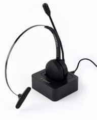 Gembird Headset BTHS-M-01, alkalmas call centerekhez, mikrofon, Bluetooth, fekete