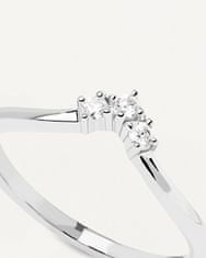 PDPAOLA Bájos ezüst gyűrű cirkónium kővel Mini Crown Essentials AN02-826 (Kerület 56 mm)