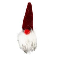 Duvo+ Karácsonyi játék macskáknak - piros manó recsegő hanggal 5x5,5x18cm