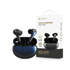 Devia TWS Bluetooth sztereó headset v5.2 + töltőtok - TWS-M4 Earphone TrueWireless Earphones with Charging Case - sötétkék (ST386503)