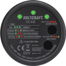 Voltcraft Konnektor dugalj teszter VC40 (VC40)