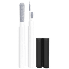 TokShop Fülhallgató és elektronikai eszköz tisztító készlet 3in1, Apple AirPods kompatibilis, fehér (121399)