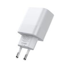 Tech-protect C20W hálózati töltő adapter 2x USB-C 20W + kábel USB-C, fehér